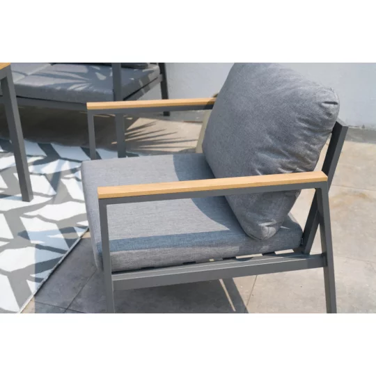 Zestaw EDISON DINING DARK GREY - Zdjęcie 5