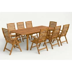 Zestaw AKADIA DINING 210/8 ACACIA WOOD