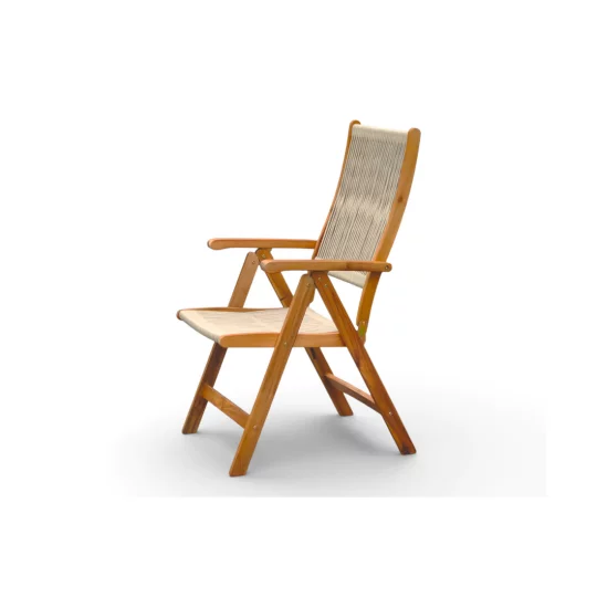 Zestaw AKADIA ROPE DINING 210/6 ACACIA WOOD - Zdjęcie 10