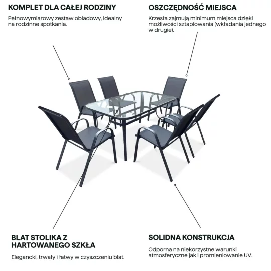 Zestaw BOLOGNA 150/6 - Zdjęcie 4
