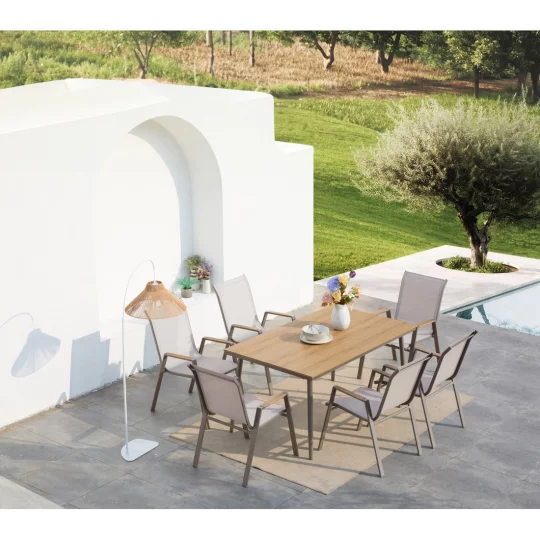 Zestaw NOVA DINING 6+1 TAUPE - Zdjęcie 4
