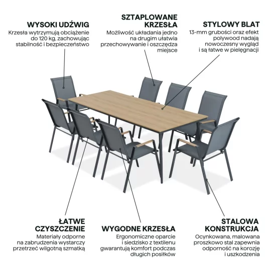 Zestaw NOVA DINING 8+1 - Zdjęcie 3