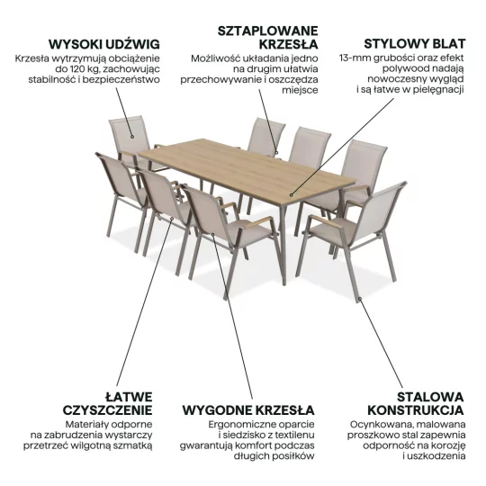 Zestaw NOVA DINING 8+1 - Zdjęcie 3