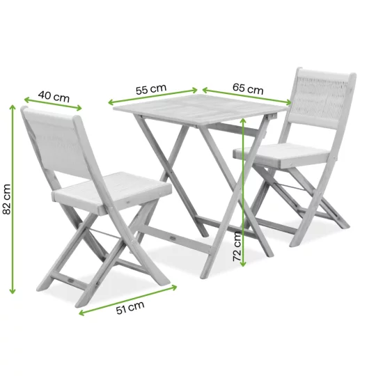 Zestaw SOMA BALCONY ACACIA WOOD - Zdjęcie 4