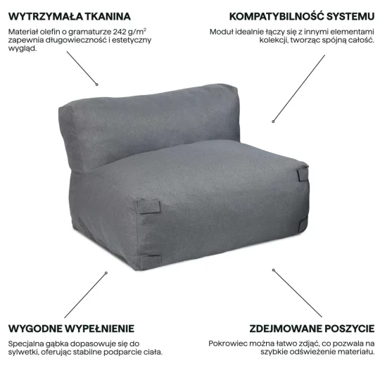 Moduł ALORA ŚRODKOWY GREY - Zdjęcie 4
