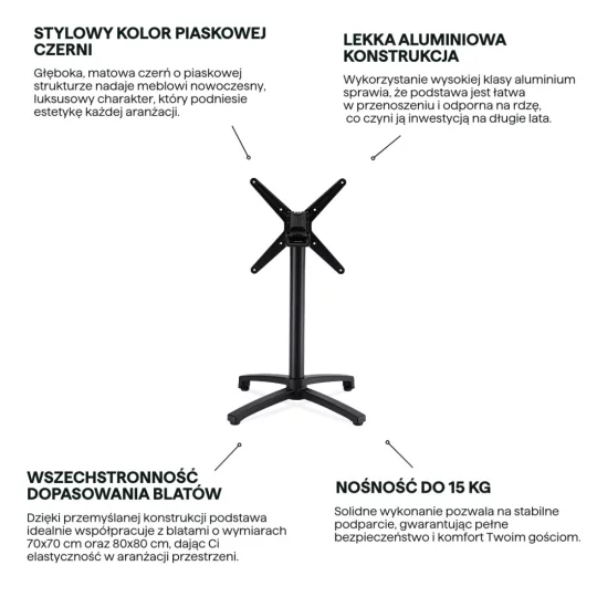 Podstawa ALVIA BLACK - Zdjęcie 3