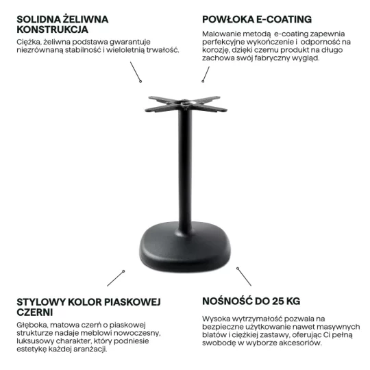 Podstawa LIORA BLACK - Zdjęcie 3