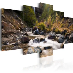 Obraz - Wodospad pośrodku dzikiej natury