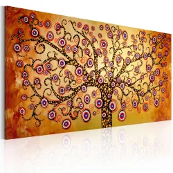 Obraz malowany - Pawie drzewo