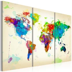Obraz - All colors of the World - triptych