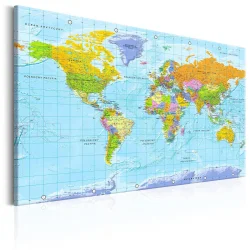 Obraz - Mapa świata: Orbis Terrarum (PL)