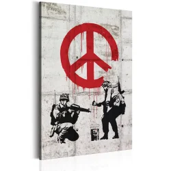 Obraz - Soldiers Painting Peace by Banksy