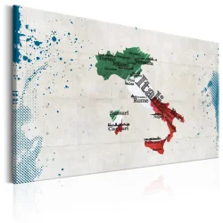 Obraz - Mapa: Włochy