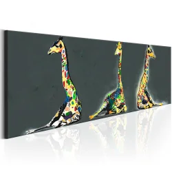 Obraz - Kolorowe żyrafy