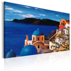 Obraz malowany - Piękne Santorini