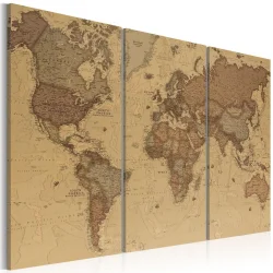 Obraz - Stylowa mapa świata