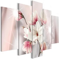Obraz - Olśniewające magnolie (5-częściowy) szeroki