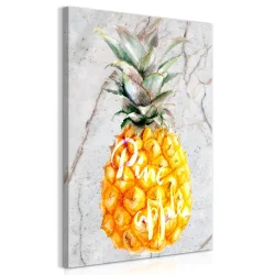 Obraz - Ananas i marmur (1-częściowy) pionowy