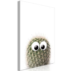 Obraz - Kaktus z oczami (1-częściowy) pionowy