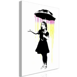 Obraz - Dziewczynka z parasolką (1-częściowy) pionowy