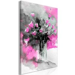 Obraz - Bukiet kolorów (1-częściowy) pionowy różowy