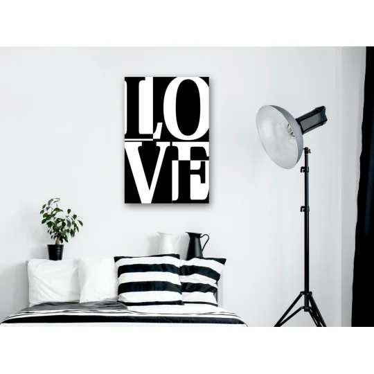 Obraz - Czarno-biała miłość (1-częściowy) pionowy - Zdjęcie 2