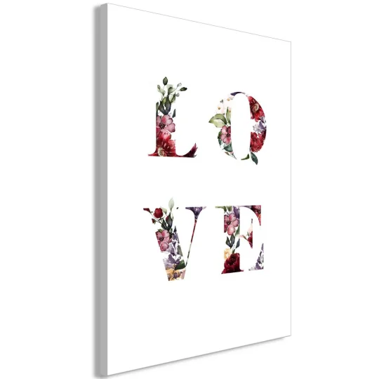 Obraz - Miłość w kwiatach (1-częściowy) pionowy
