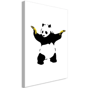 Obraz - Panda with Guns (1-częściowy) pionowy