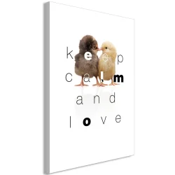 Obraz - Keep Calm and Love (1-częściowy) pionowy