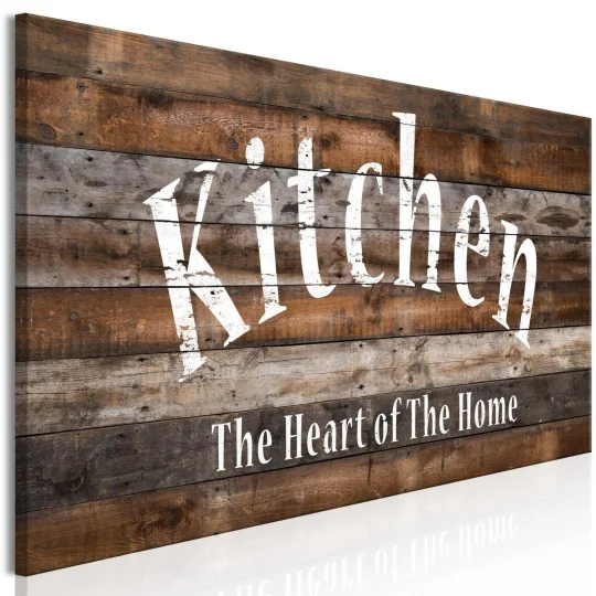 Obraz - Kitchen - the Heart of the Home (1-częściowy) wąski