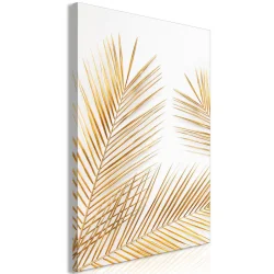 Obraz - Złote palmy (1-częściowy) pionowy