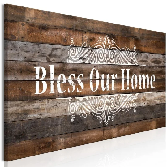 Obraz - Bless Our Home (1-częściowy) wąski