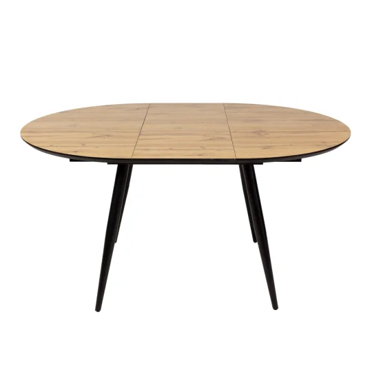 Stół okrągły rozkładany LEVIN fi 110/150 - kolor drewniany - Zdjęcie 7