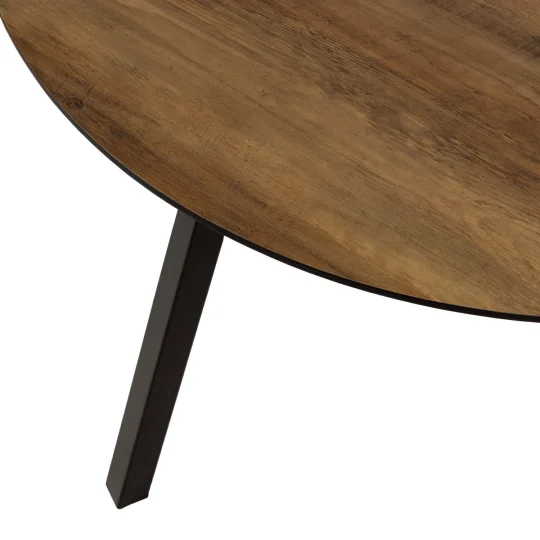 Stół okrągły NELSON fi 100 - kolor drewniany - Zdjęcie 4