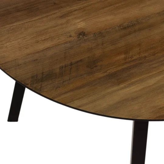 Stół okrągły NELSON fi 100 - kolor drewniany - Zdjęcie 5