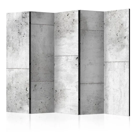 Parawan 5-częściowy - Concretum murum II [Room Dividers]