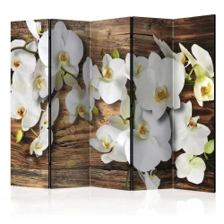 Parawan 5-częściowy - Leśna orchidea II [Room Dividers]