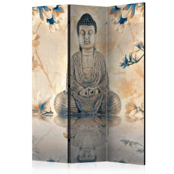 Parawan 3-częściowy - Buddha of Prosperity [Room Dividers]