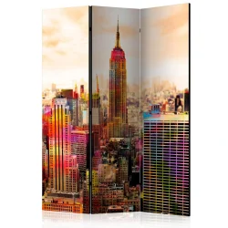 Parawan 3-częściowy - Colors of New York City III [Room Dividers]