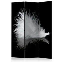 Parawan 3-częściowy - White feather [Room Dividers]