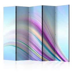 Parawan 5-częściowy - Rainbow abstract background II [Room Dividers]