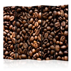 Parawan 5-częściowy - Roasted coffee beans II [Room Dividers]