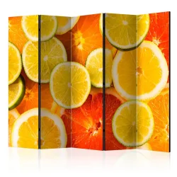 Parawan 5-częściowy - Citrus fruits II [Room Dividers]