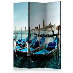 Parawan 3-częściowy - Gondole na Canal Grande, Wenecja [Room Dividers]