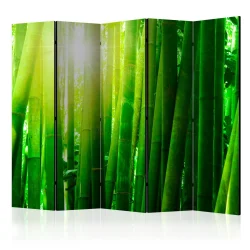 Parawan 5-częściowy - Słońce i bambus II [Room Dividers]