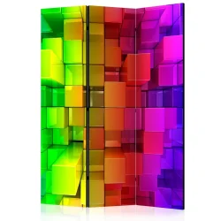 Parawan 3-częściowy - Kolorowa układanka [Room Dividers]
