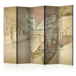 Parawan 5-częściowy - Gondolas in Venice II [Room Dividers]