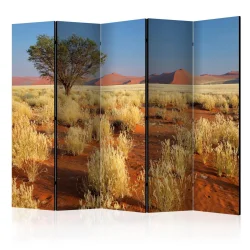Parawan 5-częściowy - Pustynny krajobraz, Namibia II [Room Dividers]