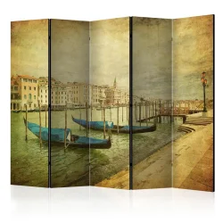 Parawan 5-częściowy - Grand Canal, Venice (Vintage) II [Room Dividers]