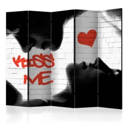 Parawan 5-częściowy - Kiss me II [Room Dividers]
